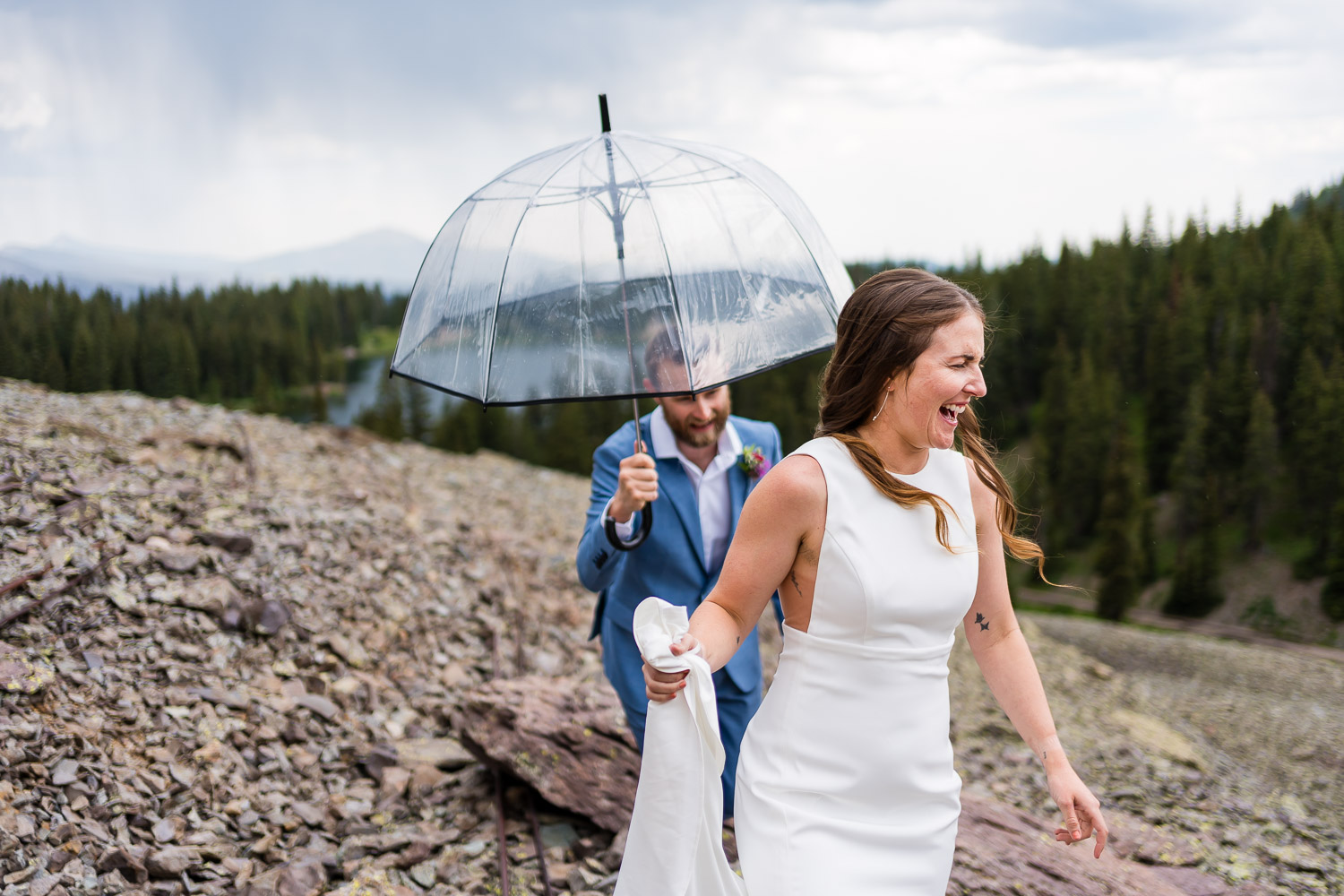 first look alta lakes wedding