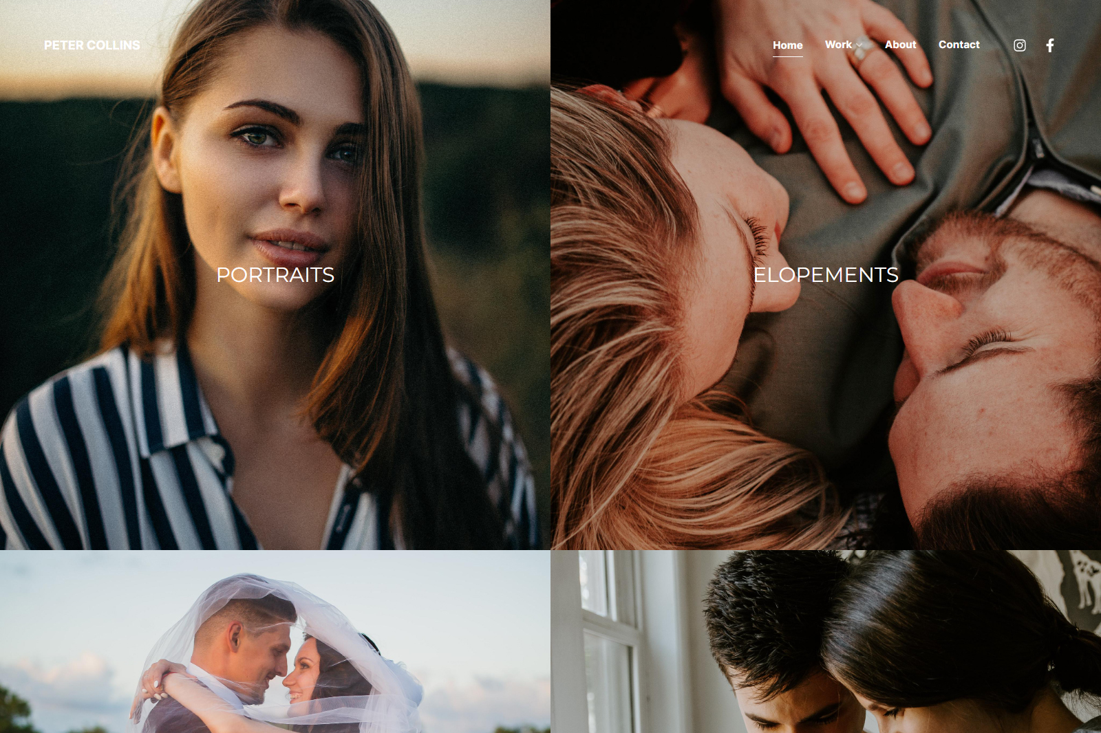 how to create a photography website