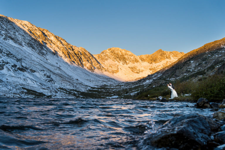 sunrise breckenridge elopement photographer