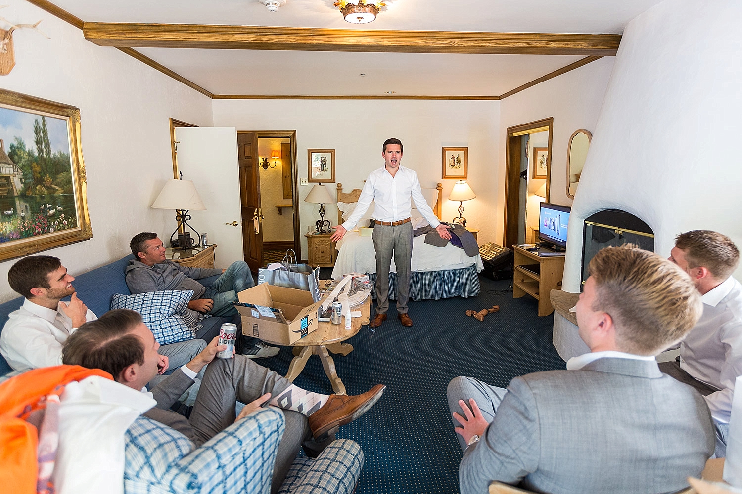 Camp Hale Colorful Fall Wedding Reception