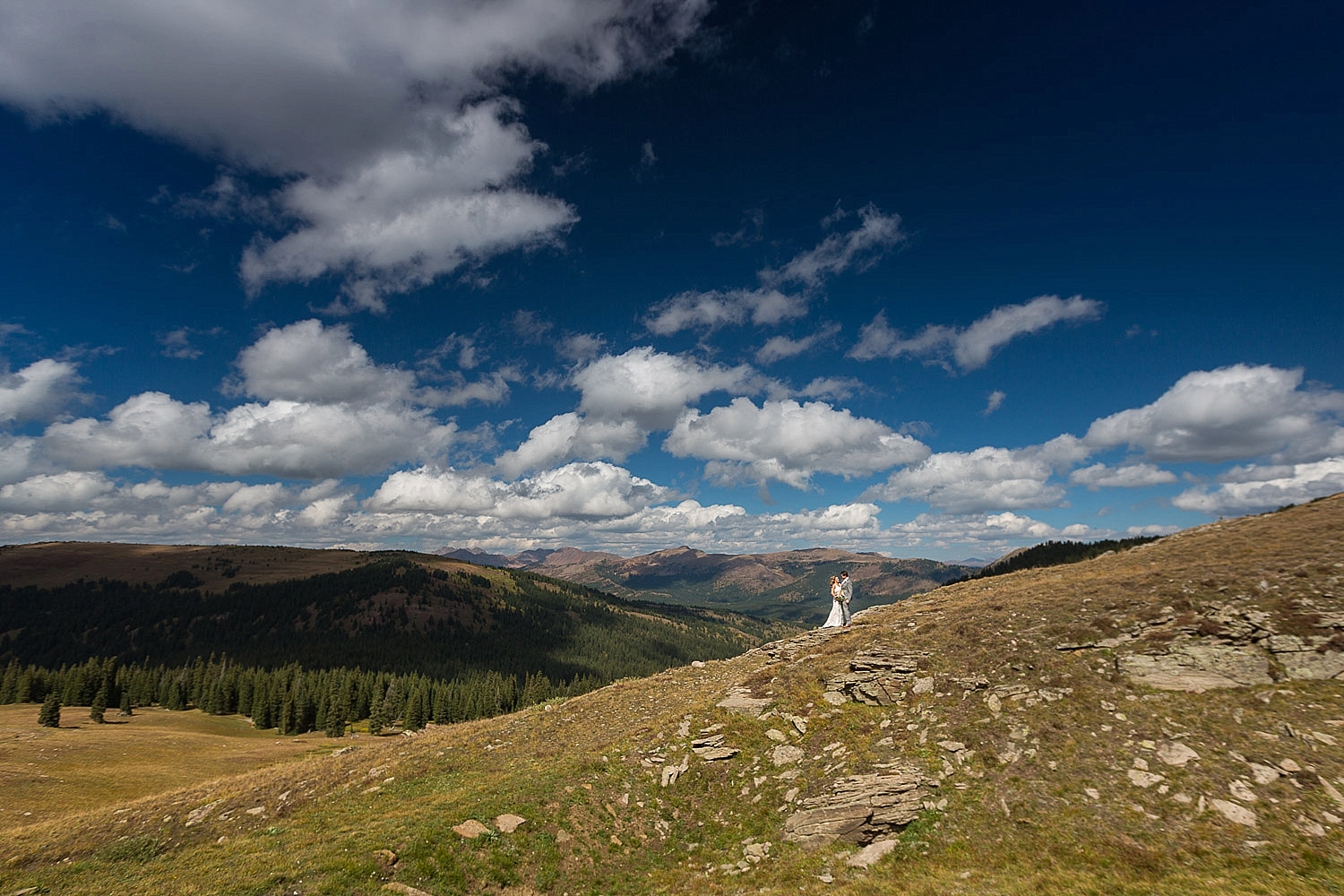 Camp Hale Colorful Fall Wedding Reception