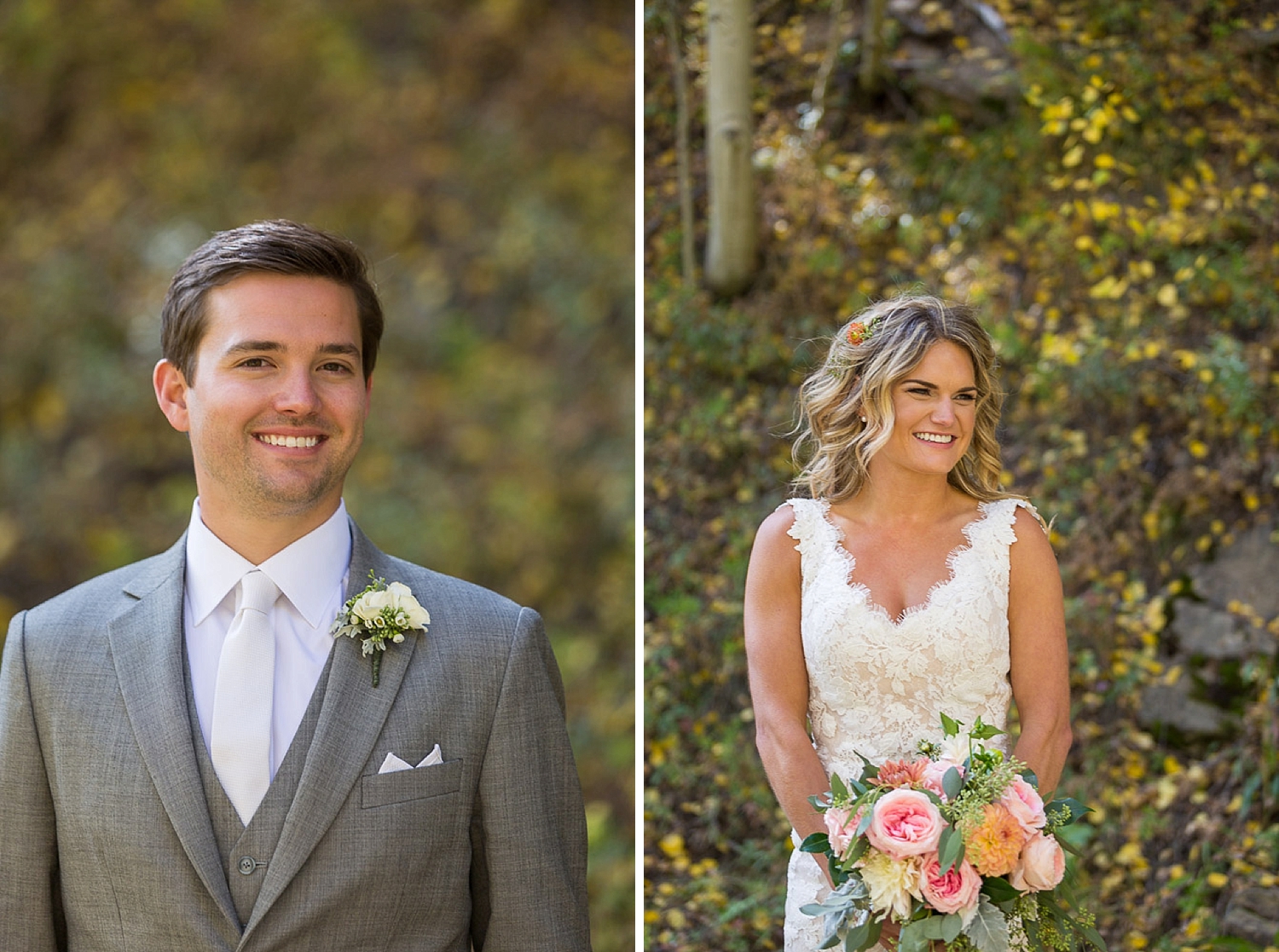 Camp Hale Colorful Fall Wedding Ceremony