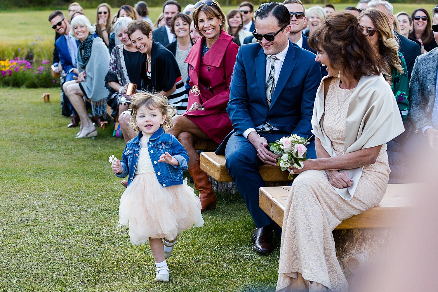 Camp Hale Colorful Fall Wedding Ceremony