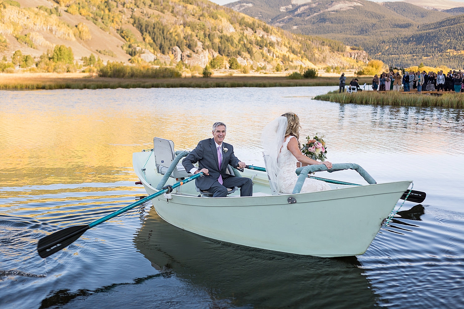 Camp Hale Colorful Fall Wedding Ceremony