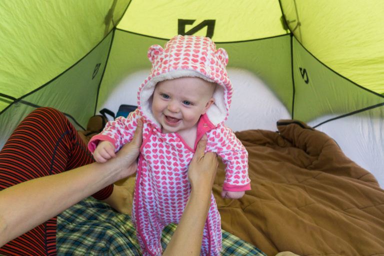 camping with a baby