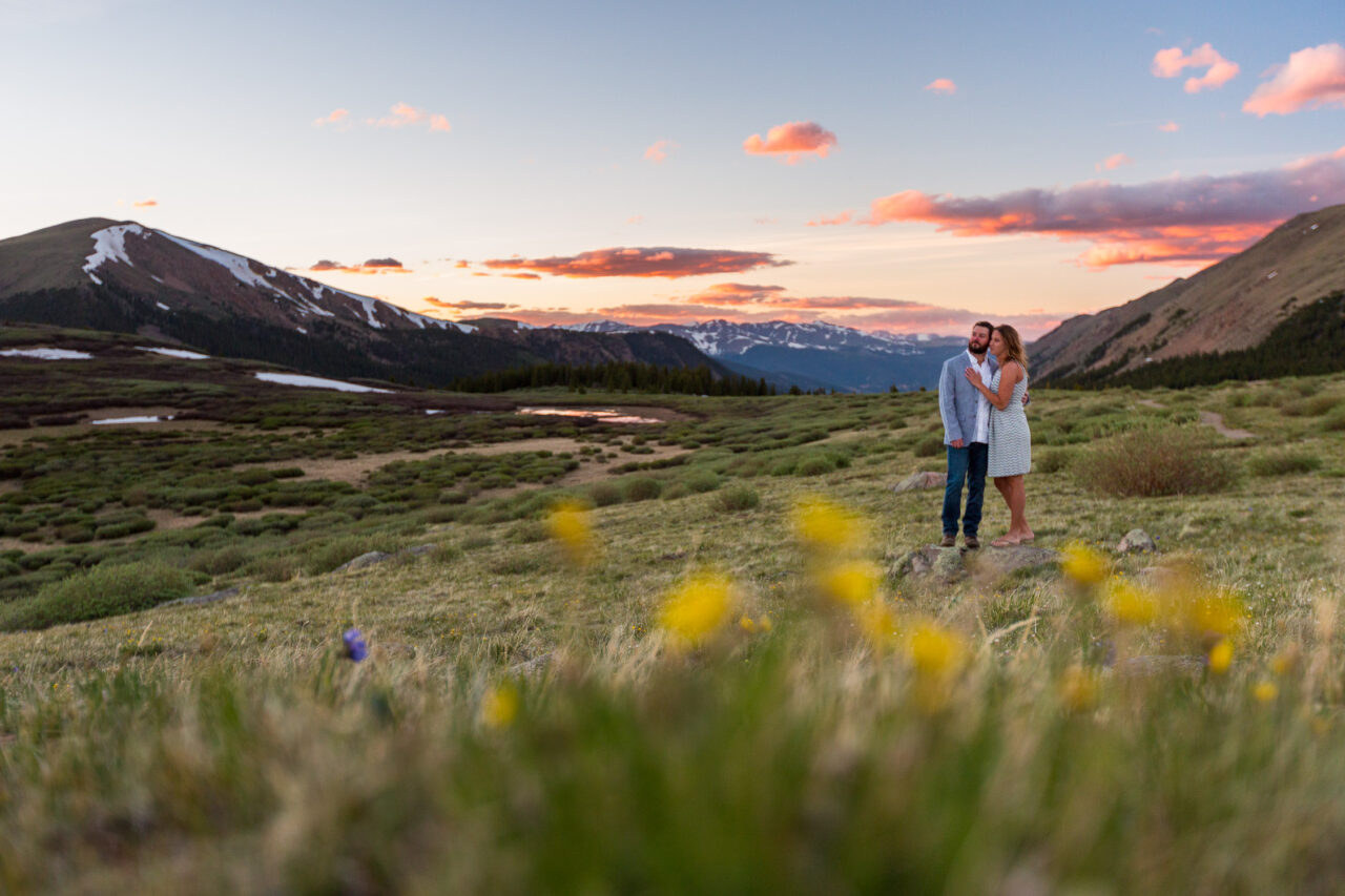 adventurous engagement photos colorado