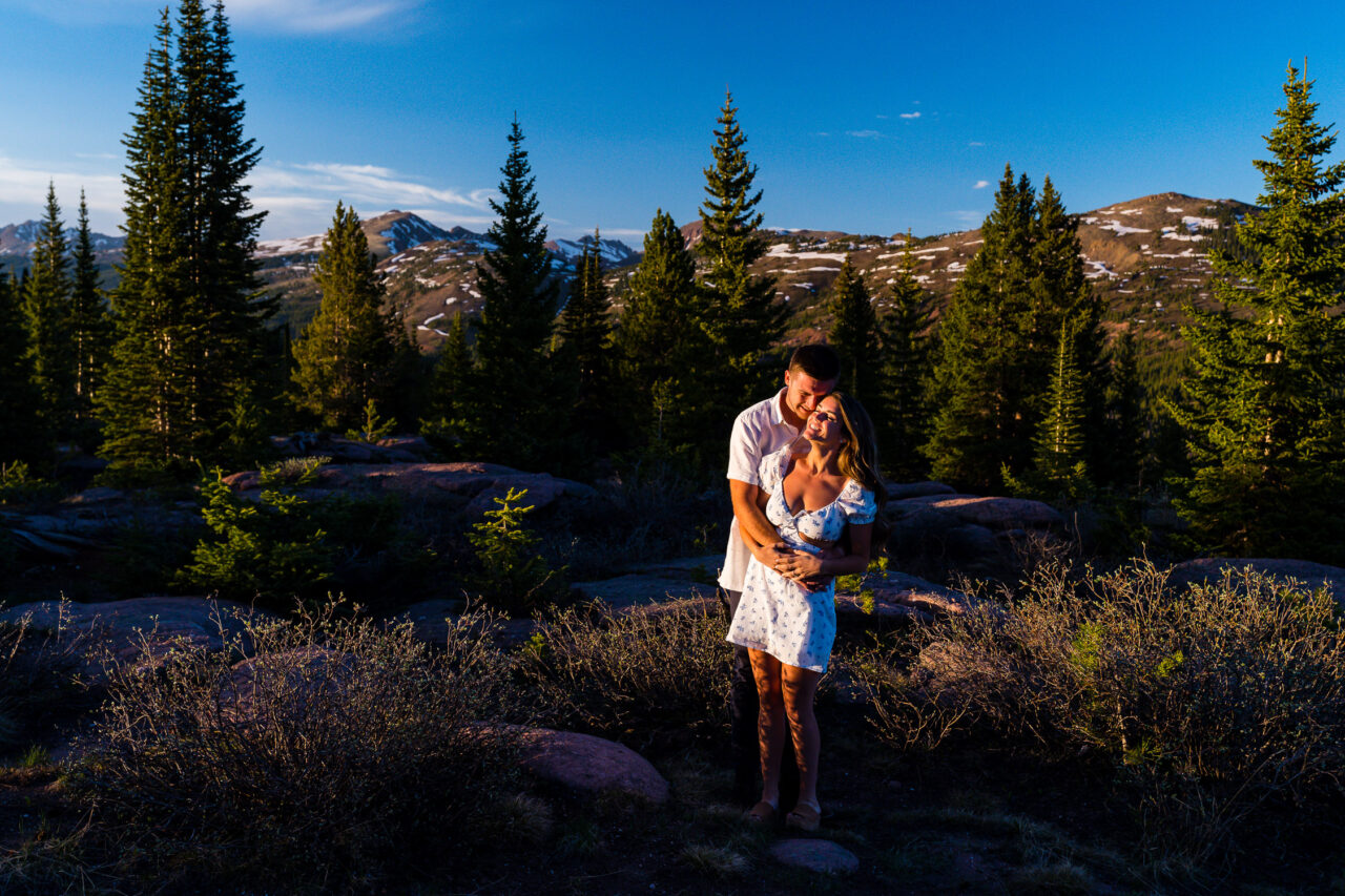 adventurous engagement photos colorado
