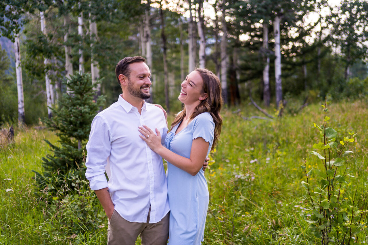adventurous engagement photos colorado