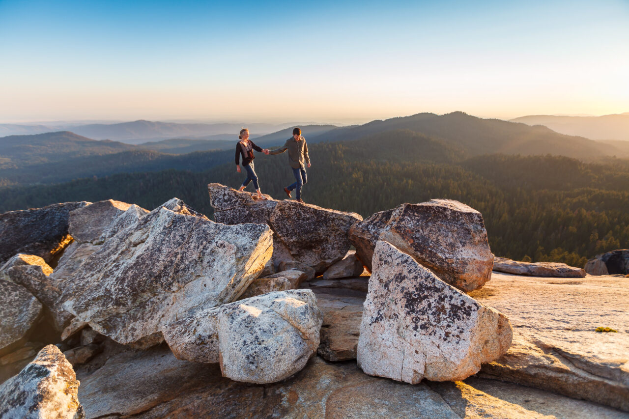 adventurous engagement photos