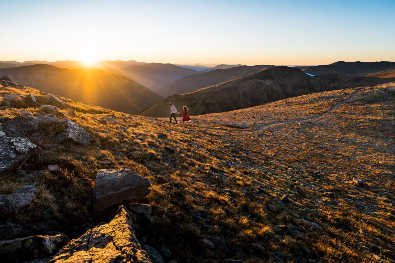 adventurous engagement photos