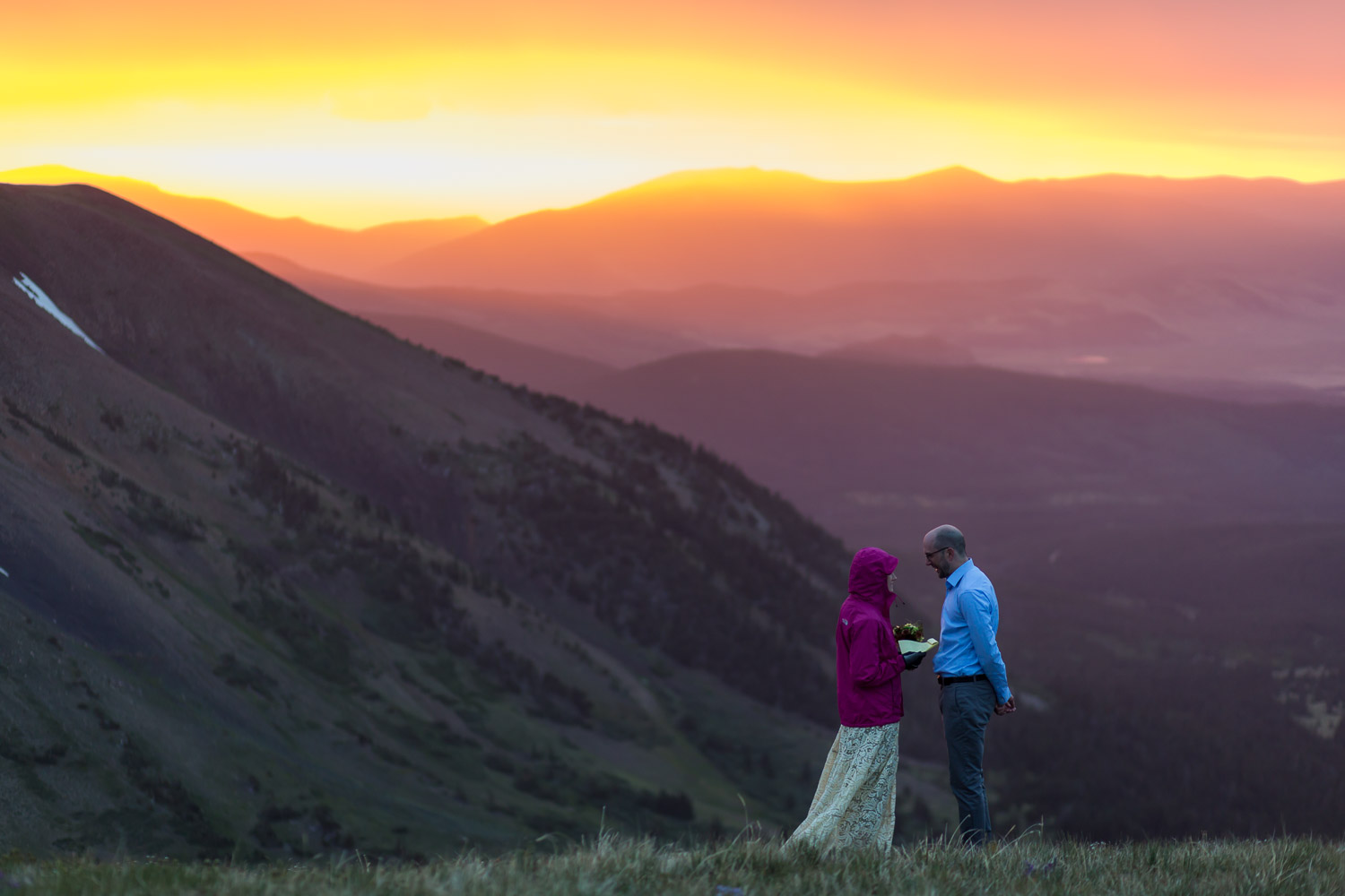 Colorado Sunrise Elopement Black Powder Pass Breckenridge