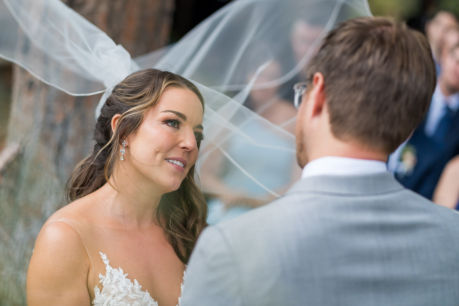 evergreen wedding photography ceremony