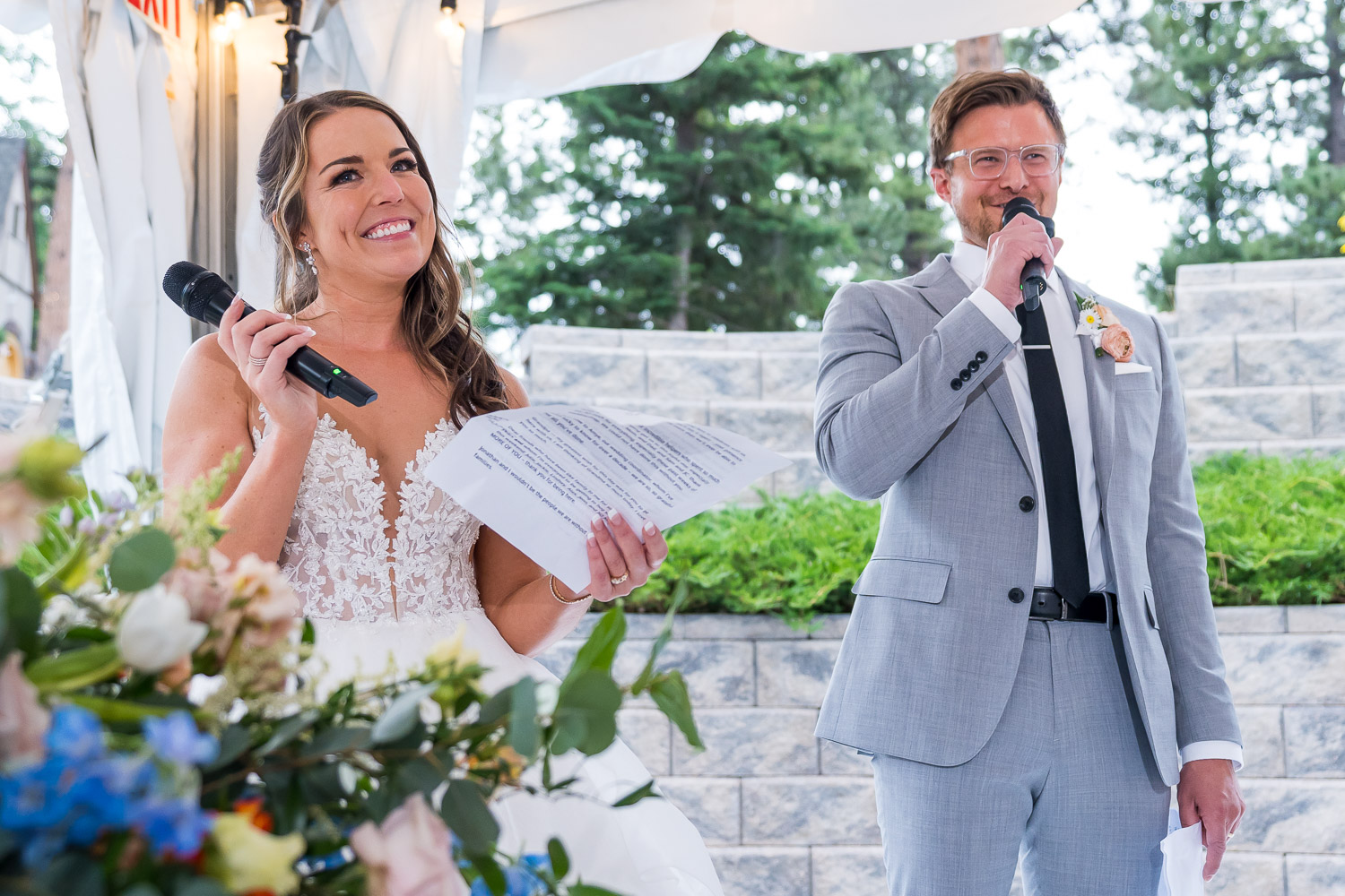 evergreen wedding photography reception