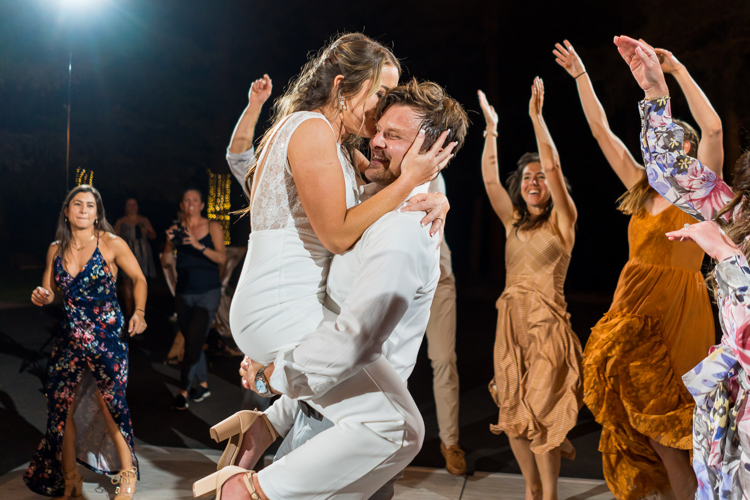 evergreen wedding photography reception