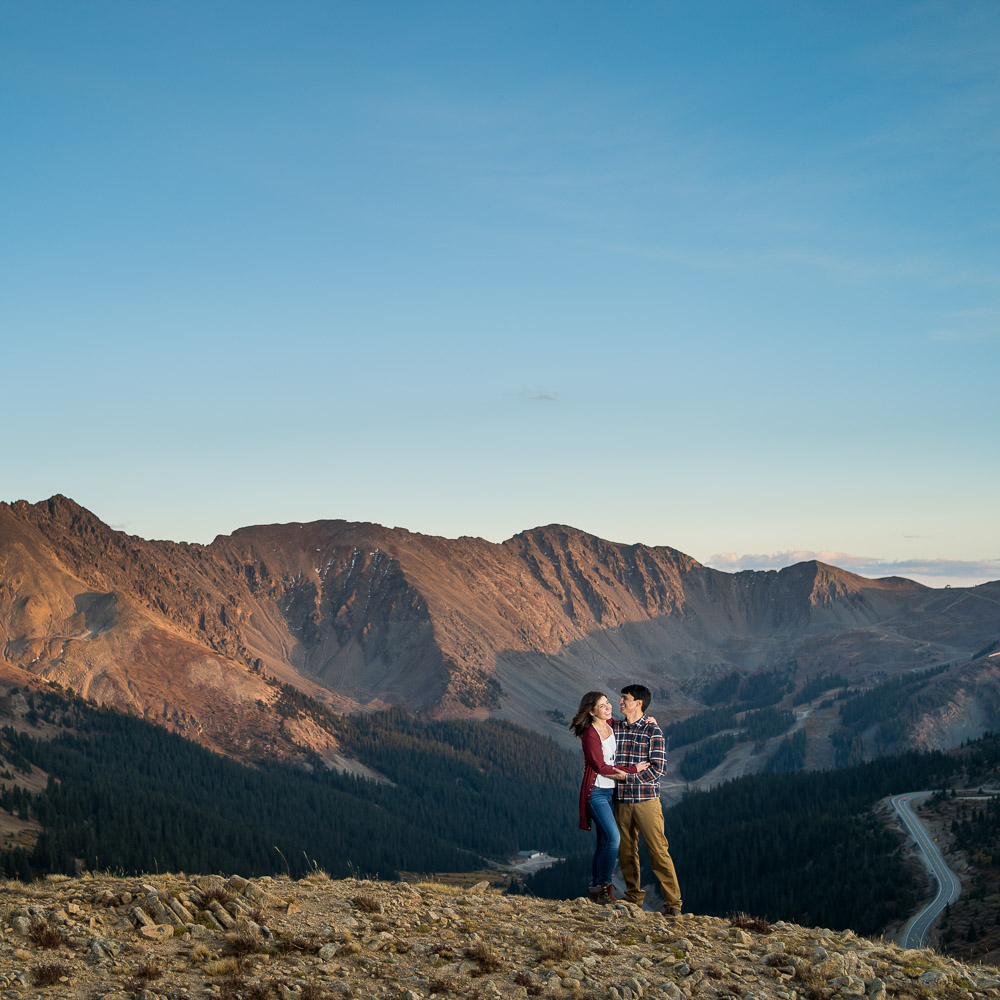 mountain engagement photography