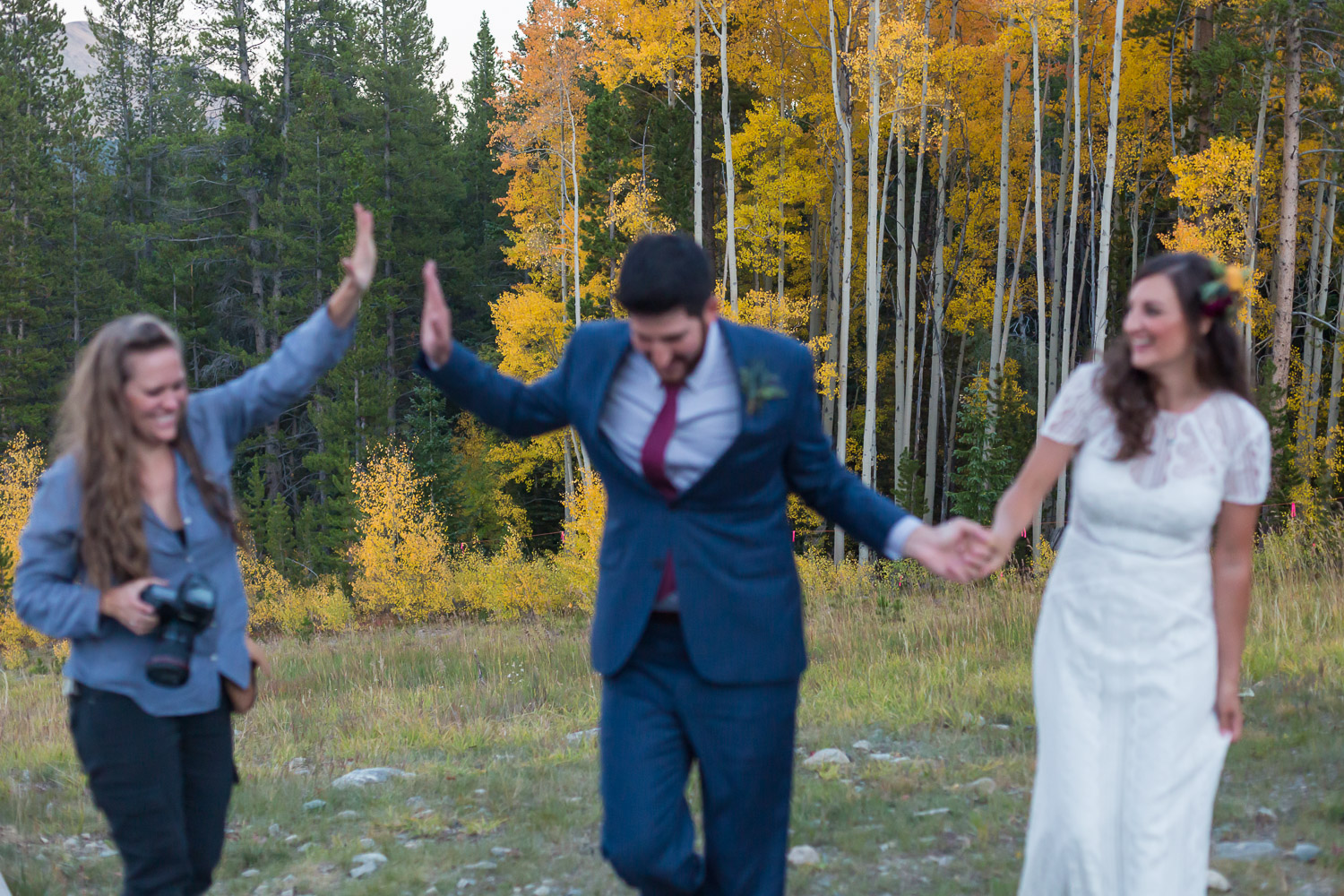 family photos at a wedding