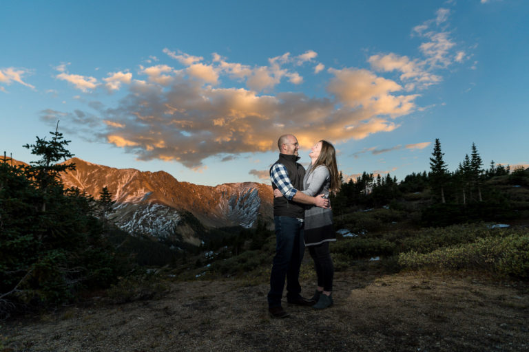 loveland pass colorado mountain engagement photos