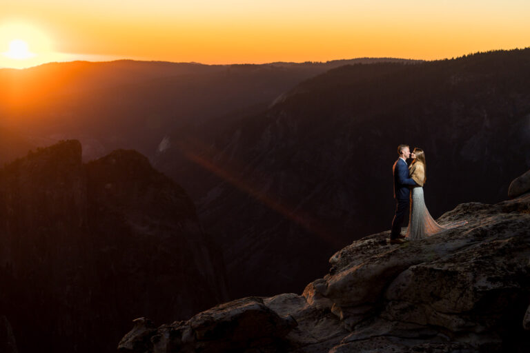 sunset wedding photos