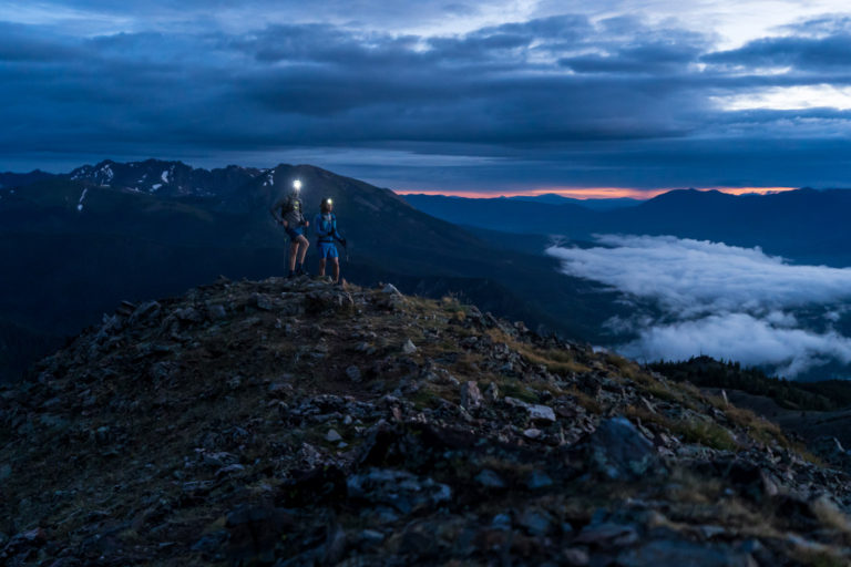 running on mountain tops