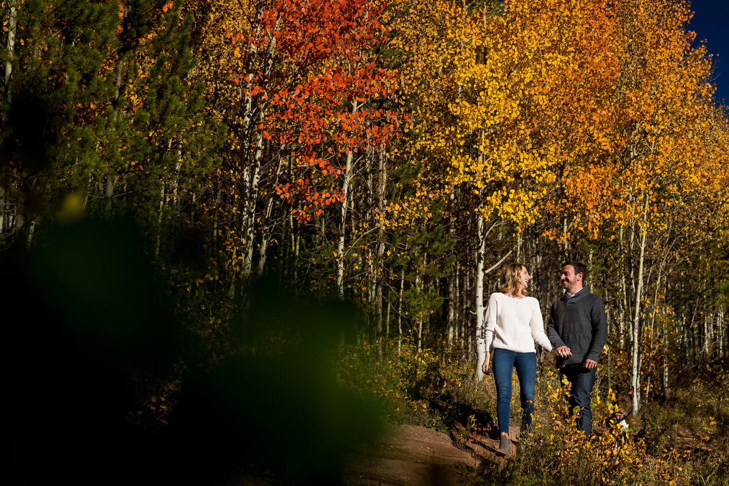 adventurous colorado mountain engagement