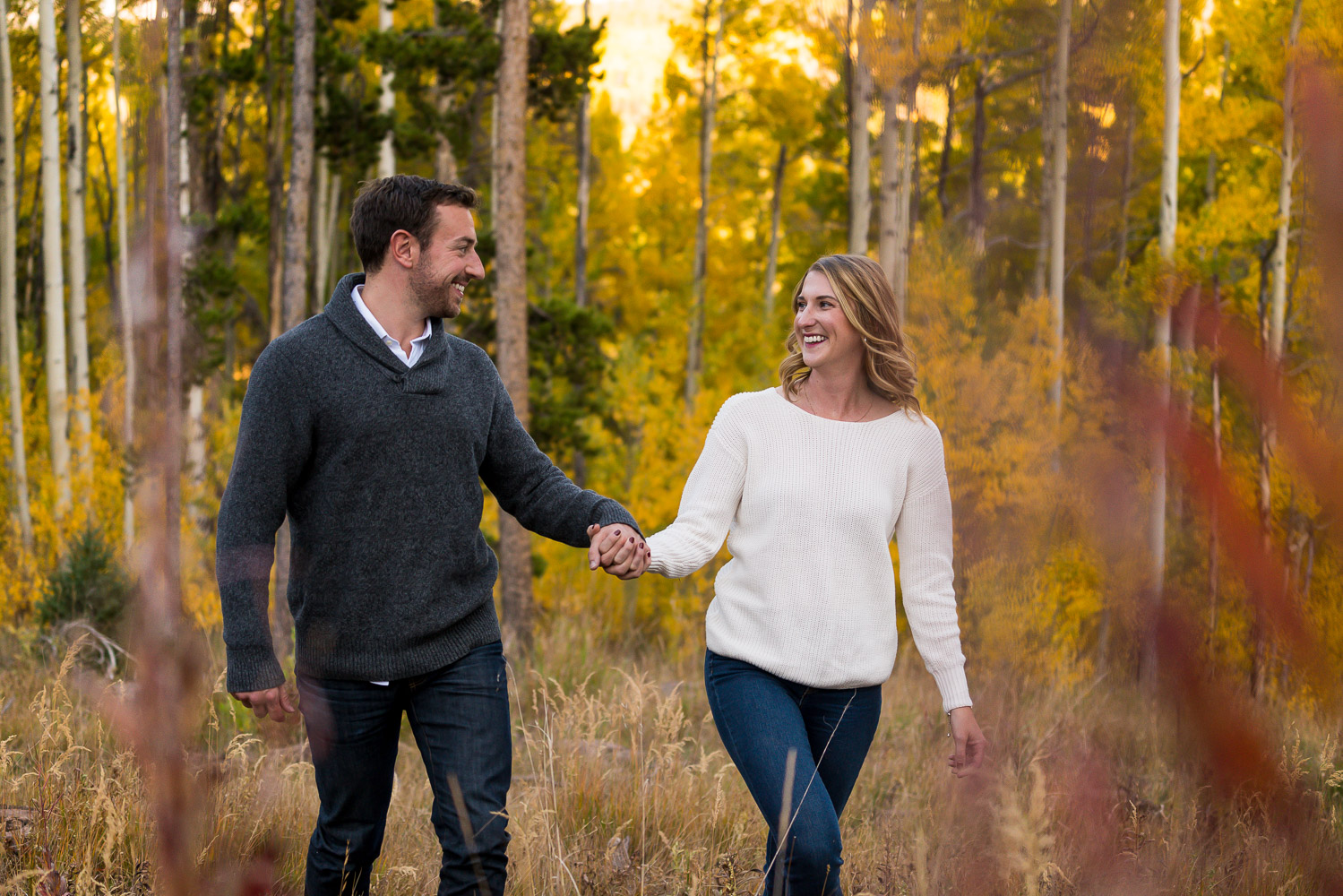 adventurous colorado mountain engagement