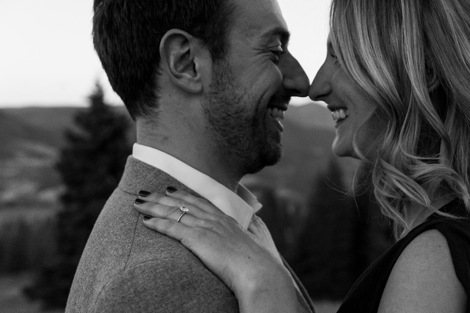 adventurous colorado mountain engagement