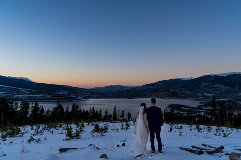 winter wedding in colorado