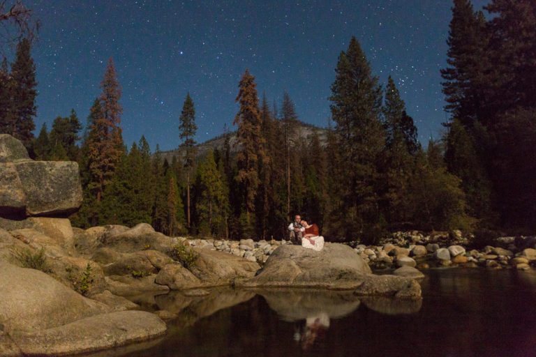 yosemite wedding star photo